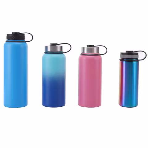 Hydro Flask Borraccia Trinkflasche Bocca Larga Bottiglia d'Acqua da 32 Once Boccette e Thermos a Doppia Parete in Acciaio Inossidabile Isolati