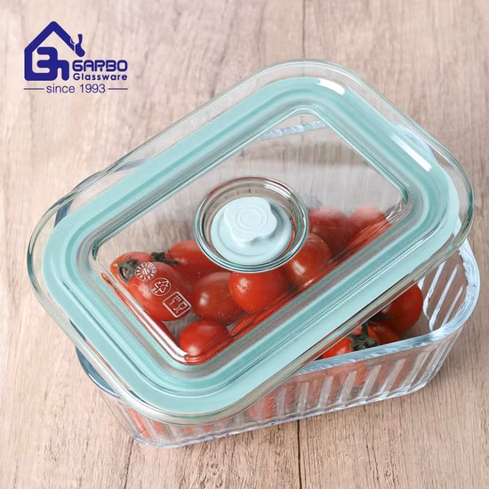 Contenitore per alimenti in vetro borosilicato, resistente al calore, forno a microonde, contenitore per il pranzo Bento in vetro